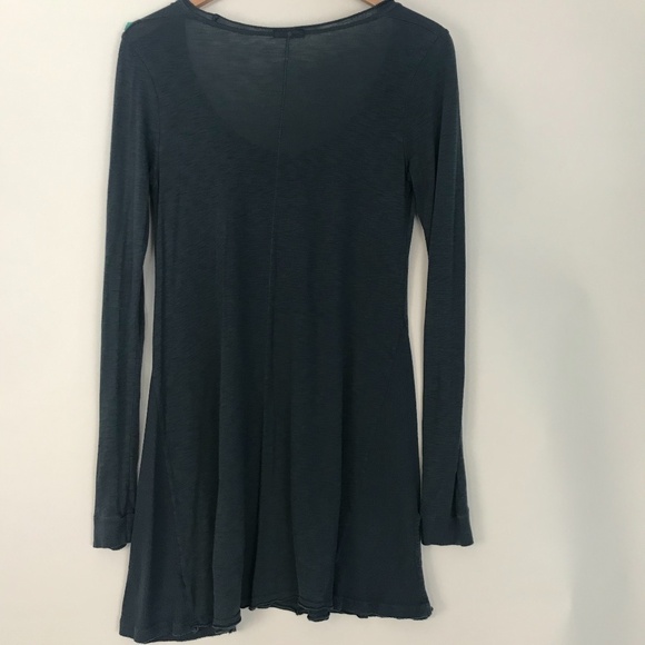 LA made Lily scoop dress tunic Gray Slate color - Picture 3 of 9